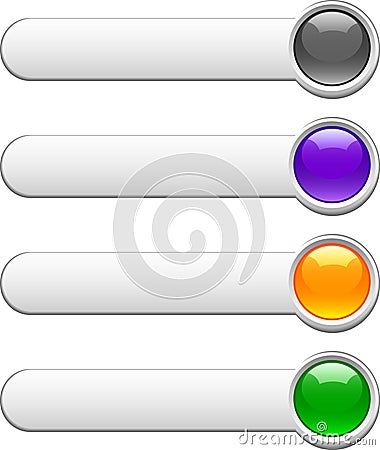 Internet buttons. Vector Illustration