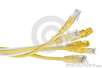 Internet cables Stock Photo