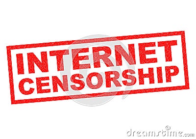 INTERNET CENSORSHIP Stock Photo