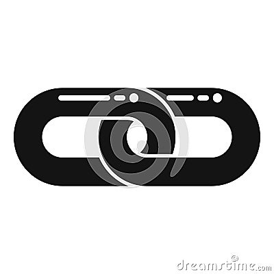 Internet chain icon simple vector. Web link Vector Illustration