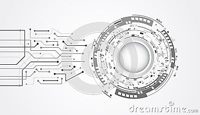 Internet communications, big data, digital technologies. High-tech banner. Technological geometric background consisting of Vector Illustration