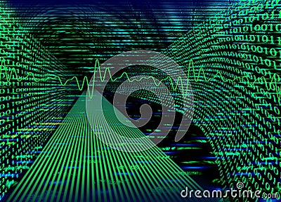 Internet concept - binary code Stock Photo