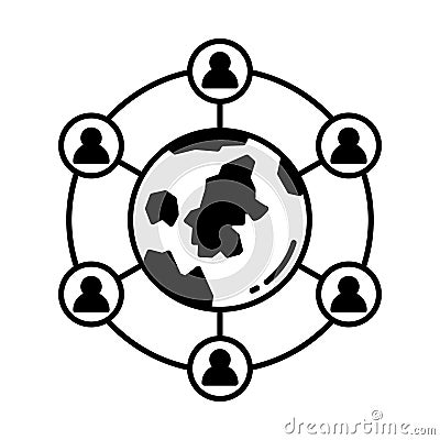 Internet connected devices Vector Icon which can easily modify or edit Vector Illustration