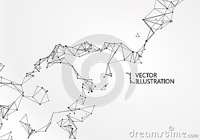 Abstract sense of science and technology graphic design. Vector Illustration