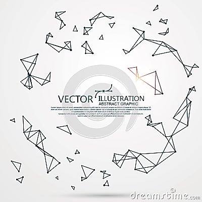 Internet connection, abstract sense of science and technology graphic design Vector Illustration