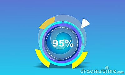 Internet connection. Downloading processing Vector Illustration