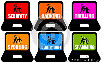 Internet dangers Stock Photo