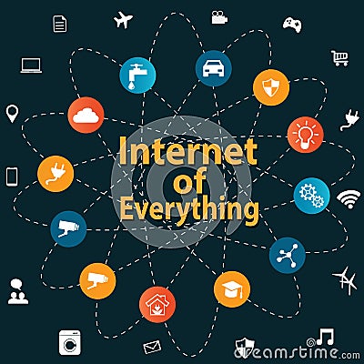 Internet of everything concept Vector Illustration