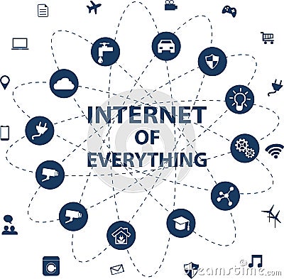 The Internet of Everything Vector Illustration