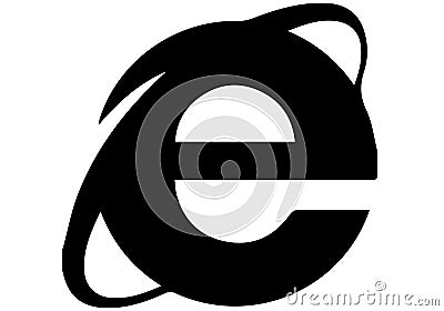 Internet Explorer Icon Logo Editorial Stock Photo