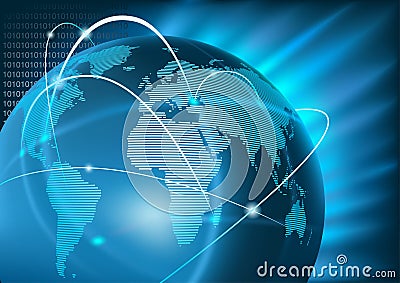 Internet Global Business Vector Illustration