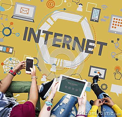 Internet Global Communication Connection Data Concept Stock Photo