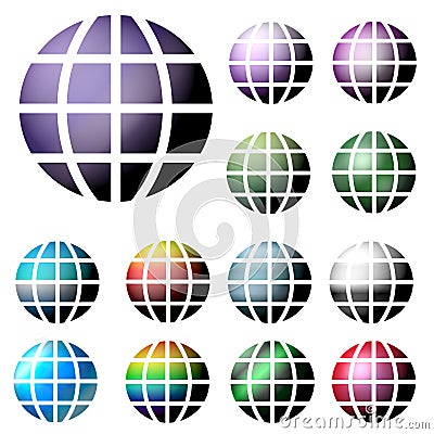 Internet Globes Stock Photo