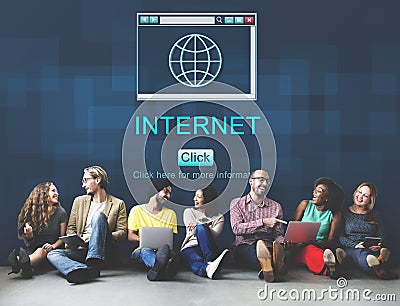 Internet HTML Homepage Browser Big Data Concept Stock Photo