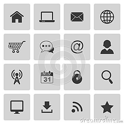 Internet icons Vector Illustration