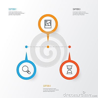 Internet Icons Set. Collection Of Hourglass, Image, Research And Other Elements. Also Includes Symbols Such As Research Vector Illustration