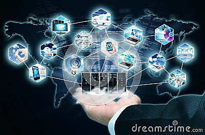 Internet Information Technology Stock Photo