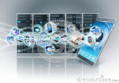 Internet and information technology Stock Photo