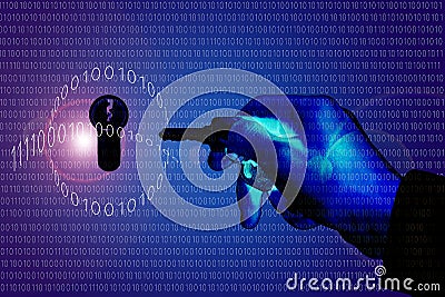 Internet key information. Stock Photo