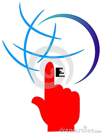 Internet logo Vector Illustration