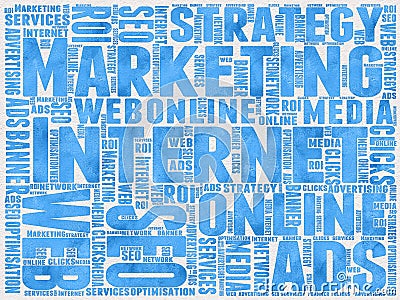 Internet Marketing background Stock Photo