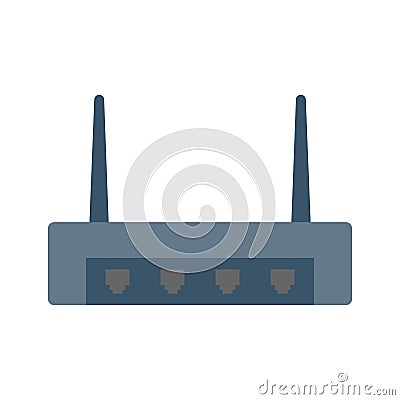 Internet modem, Color Vector Icon which can easily modify or edit Vector Illustration