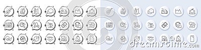 Internet pay, Fisherman and Dots message line icons. For web app, printing. Line icons. Vector Vector Illustration