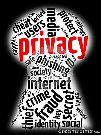 Internet privacy Stock Photo