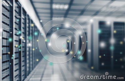 Internet provider, data center Stock Photo