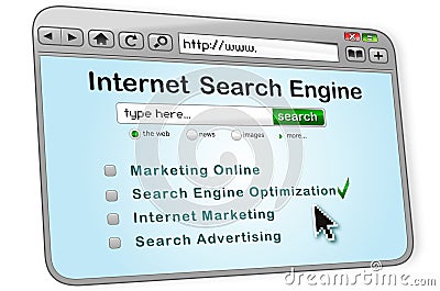Internet Search Engine Stock Photo
