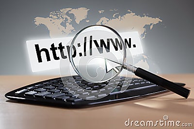 Internet search Stock Photo