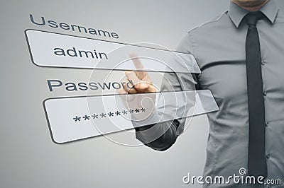 Internet security concept Stock Photo