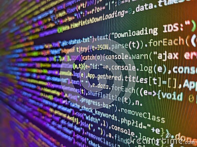 Internet security hacker prevention. Traditional metallic protection grill unique photo. Digital binary data on computer screen. Stock Photo