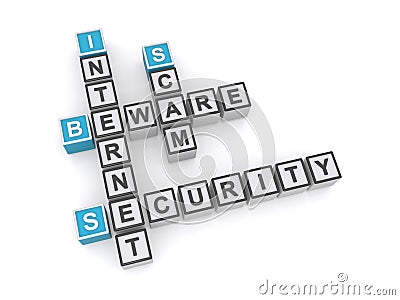 Internet security scam Stock Photo