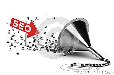 Internet SEO Campaign Concept Cartoon Illustration