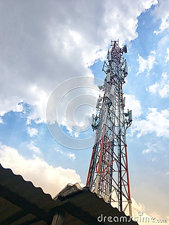 Internet service providers tower Stock Photo