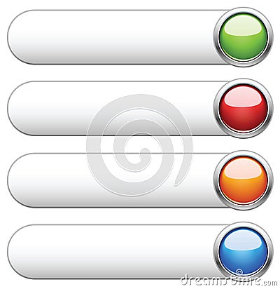 Internet shiny buttons. Vector illustration. Vector Illustration