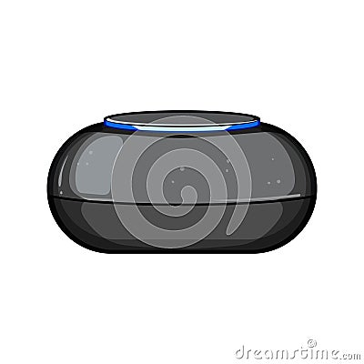 internet smart speaker cartoon vector illustration Cartoon Illustration