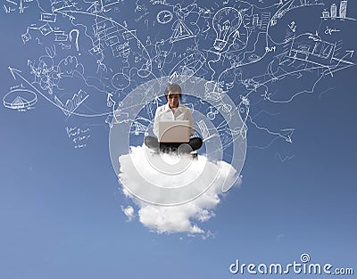 Internet and social network concept Stock Photo