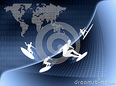 Internet Surfer Stock Photo