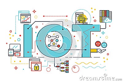 Internet of things Vector Illustration