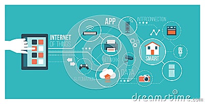 Internet of things Vector Illustration