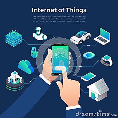 Internet of things Vector Illustration