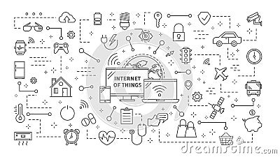 Internet of things. Vector Illustration