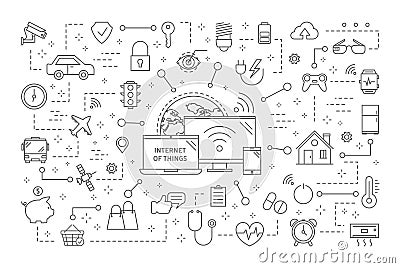 Internet of things. Vector Illustration