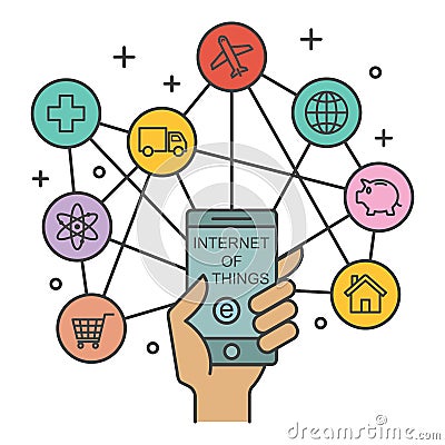 Internet of things Vector Illustration