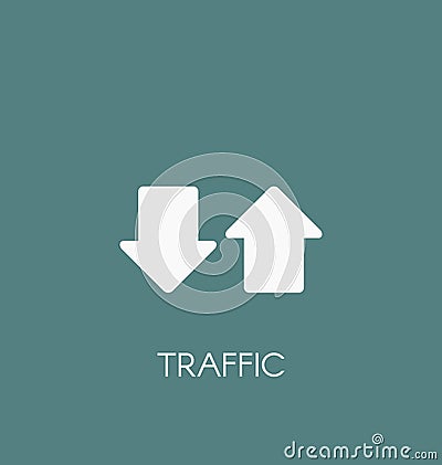 Internet traffic icon vector illustration Vector Illustration