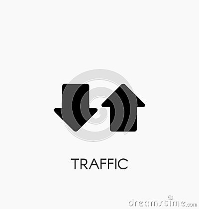 Internet traffic icon vector illustration Vector Illustration