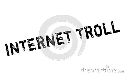 Internet Troll rubber stamp Vector Illustration