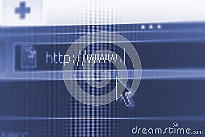 internet url with some copy space Stock Photo